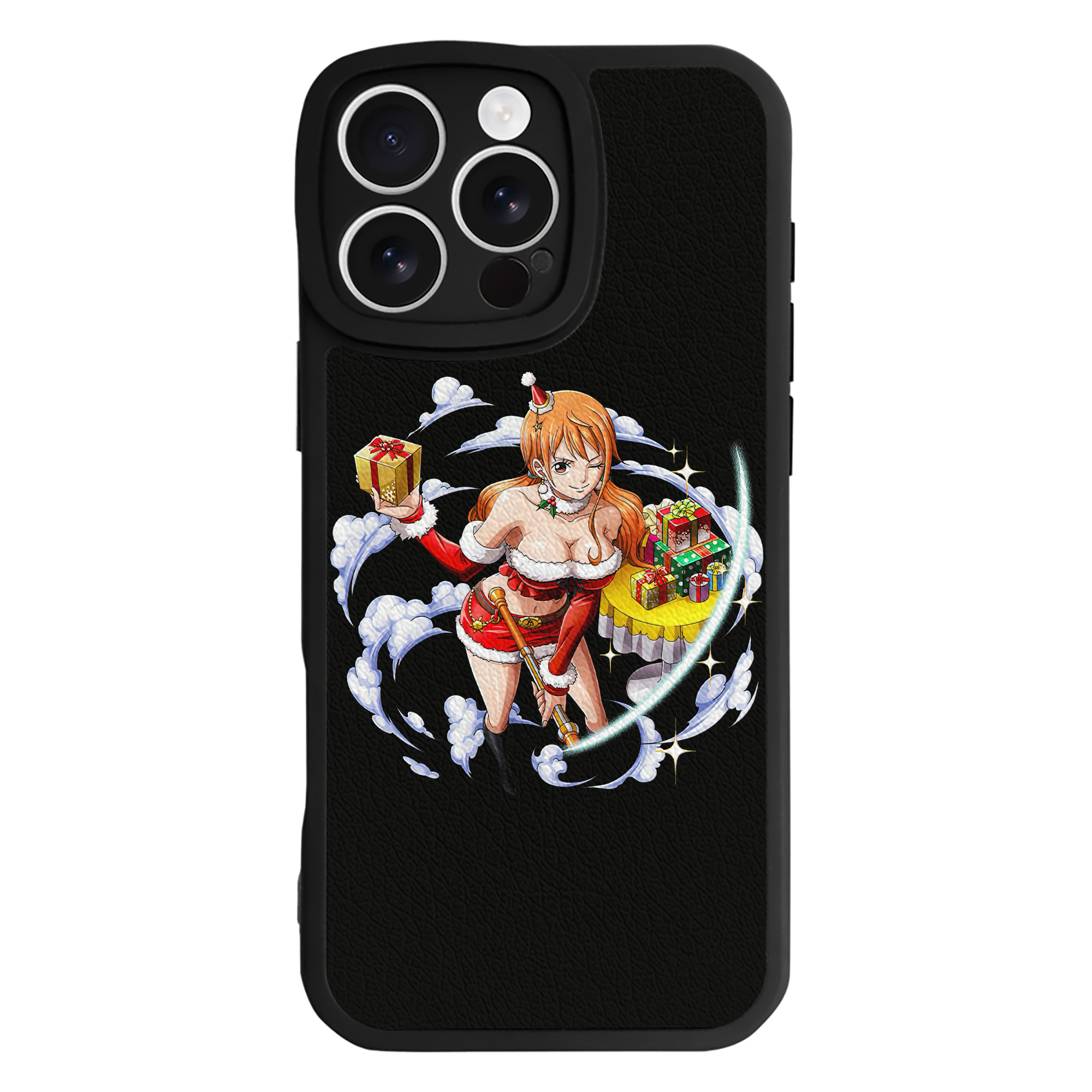 （画像用） ワンピース ナミ ONE PIECE Nami 【iPhone 16シリーズ対応】シリコンスマホケース（レザー調） 材質：シリコン